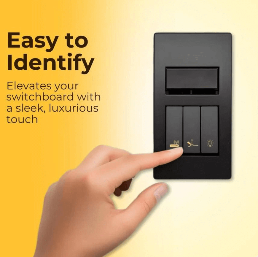 Golden Switch Stickers – Durable Vinyl Labels for Easy Identification - Image 2