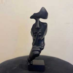 Large ceramic thinker sculpture